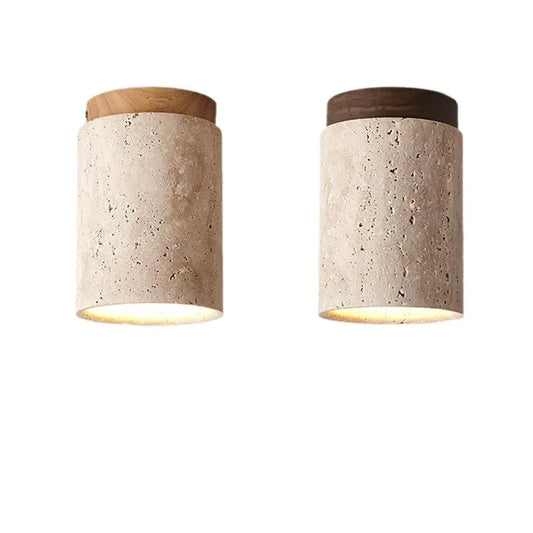 Modern Travertine Ceiling Lamp