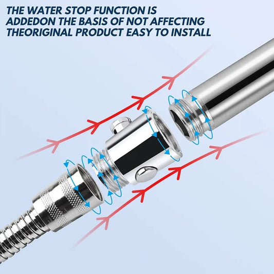 ABS Shower Head Diverter Valve & Bidet Sprayer Adapter