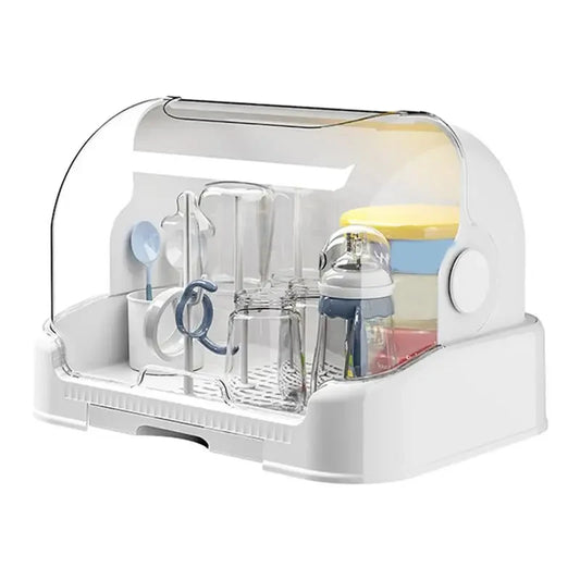 Portable Baby Bottle Drying Rack & Storage Organizer