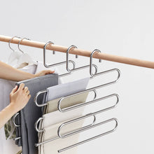 5-Tier Stainless Steel Pants Hanger – Space-Saving Multi-Layer Closet Organizer