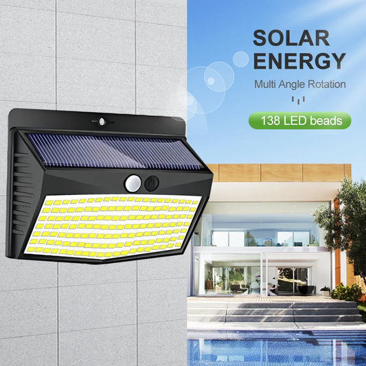 138LED Solar Motion Wall Light (4PCS)