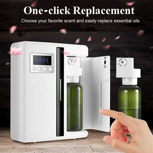 160ml Electric Essential Oil Aroma Diffuser – Timer Scent Machine for Home & Office
