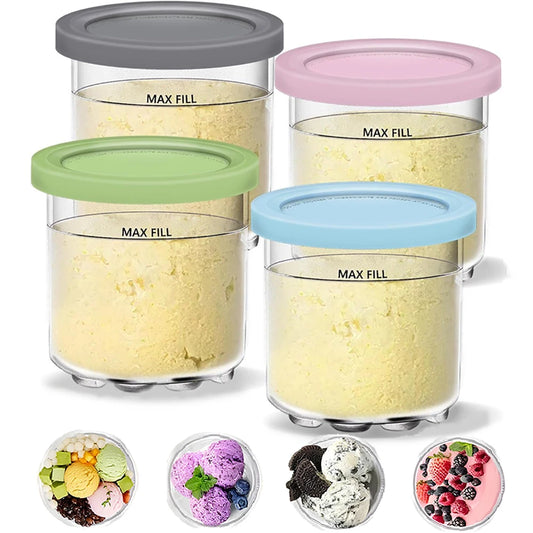 Ninja Creami Ice Cream Containers – 4 Pack