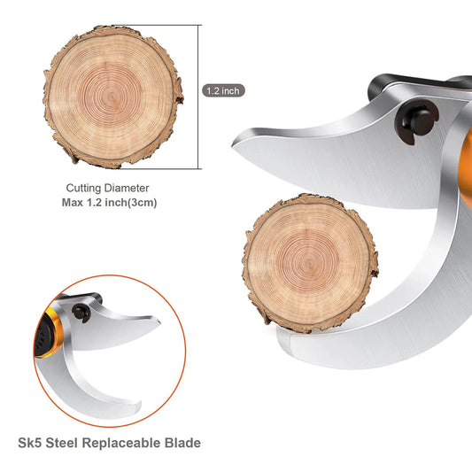 Electric Pruning Shears Replacement Blades – 30mm Sharp Cutting Blade Accessory for Branches, Trees, Bonsai & Fruit Garden Tools