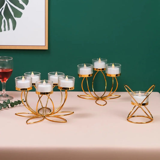 Retro Iron Metal Candlestick Holder