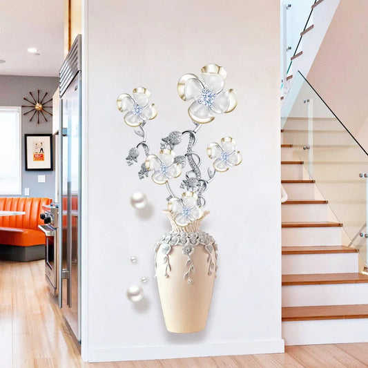 Four Lucky Grass Flowers Wall Stickers