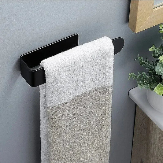 Self-Adhesive Non-Punched Bathroom Towel Rack