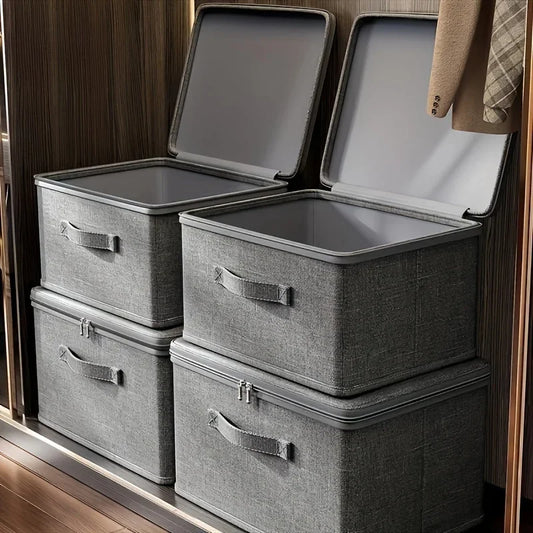 Large Foldable Storage Box with Cloth Cover