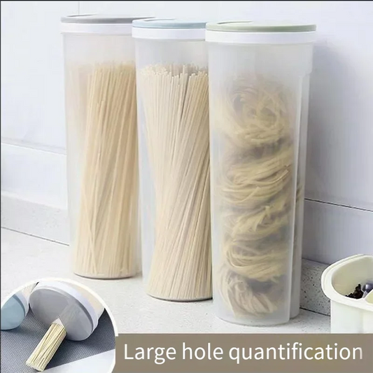 Noodles Sealed Storage Container – Food Grade Plastic Quantitative Divided Can