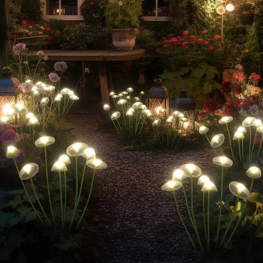 Solar Jellyfish Mushroom Lamp