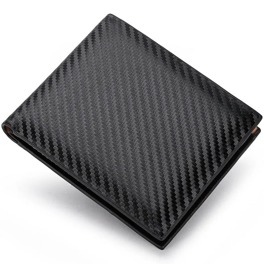 Men’s Carbon Fiber Short Wallet