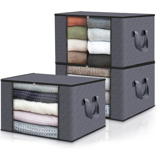 Quilt & Clothing Storage Bag – Household Bedding Organizer for Moving & Sorting